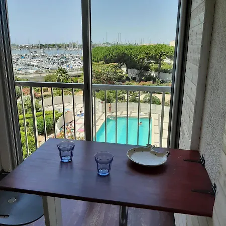 Cap D'agde - Studio Le Pharo - Vue Piscine & Bateaux